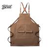 Men Women Apron Waterproof Kitchen with Pockets Chef Cooking for Women Heavy Duty Utility Cross Back Work Barista Gardening Painting Craft