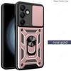 Magnetic Ring Armor funda for Samsung Galaxy S24 FE Case for Samsung S24 Ultra M15 F15 M55 A15 A55 A35 M54 Case slide Lens Cover