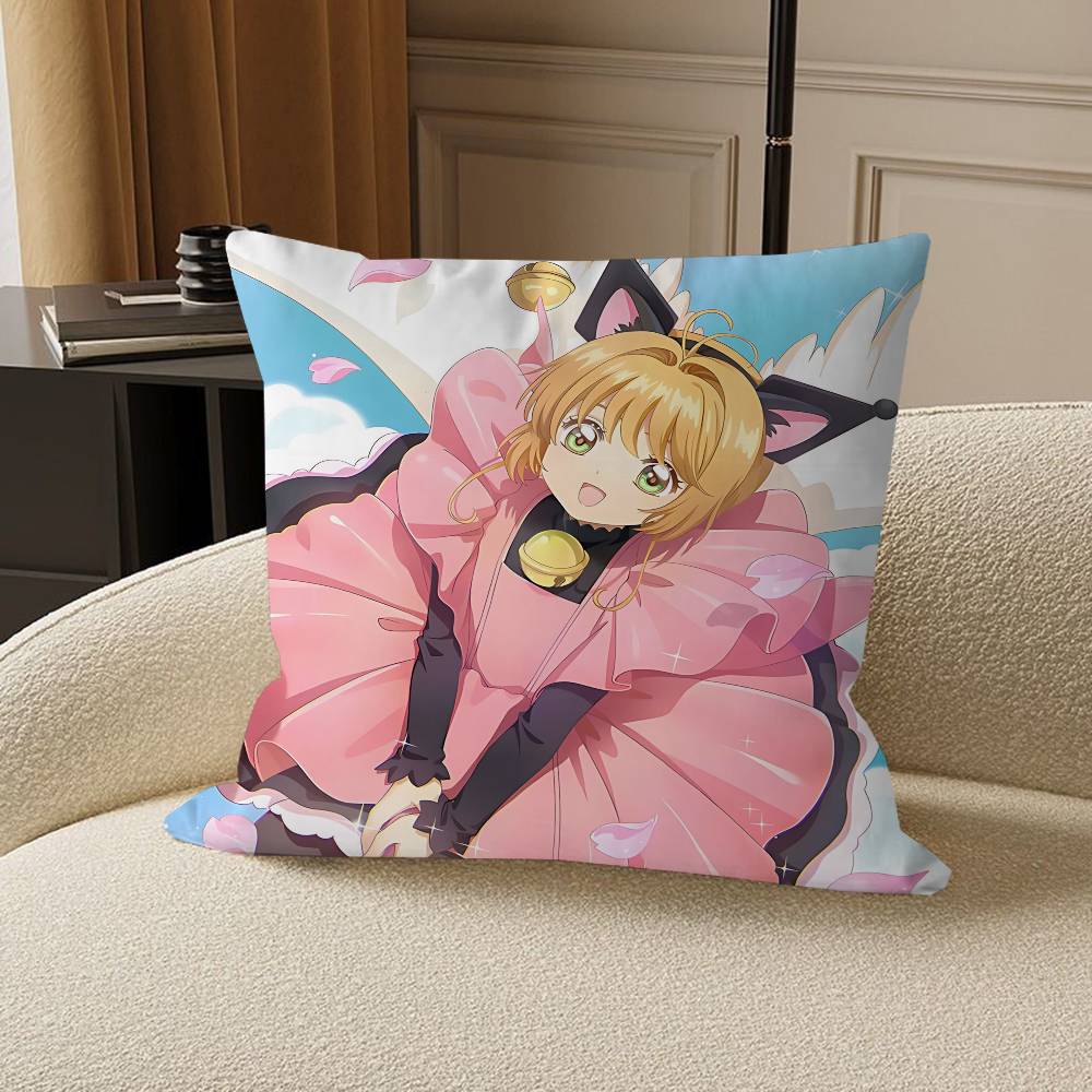 Anime K-KINOMOTO-SAKURA Cushion Cover 30x50 Polyester Sofa Cushions Decorative Throw Pillows Home Decoration Pillowcover