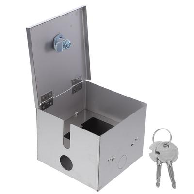86 Type Outdoor Electrical Box Stainless Steel Waterproof Weatherproof Socket Enclosure with Lock for Street Park School Use