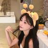 Lindo Diadema de Felpa con Orejas de Oso Abeja de Dibujos Animados para Mujeres Niñas Encantador Lavar la Cara Diademas de Animales Aros Cosplay Banda Regalos