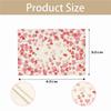Pink Love Valentine's Day Placemats Set of 4, 12x18 Inch Seasonal Anniversary Wedding Table Mats for Party Kitchen Dining Decoration