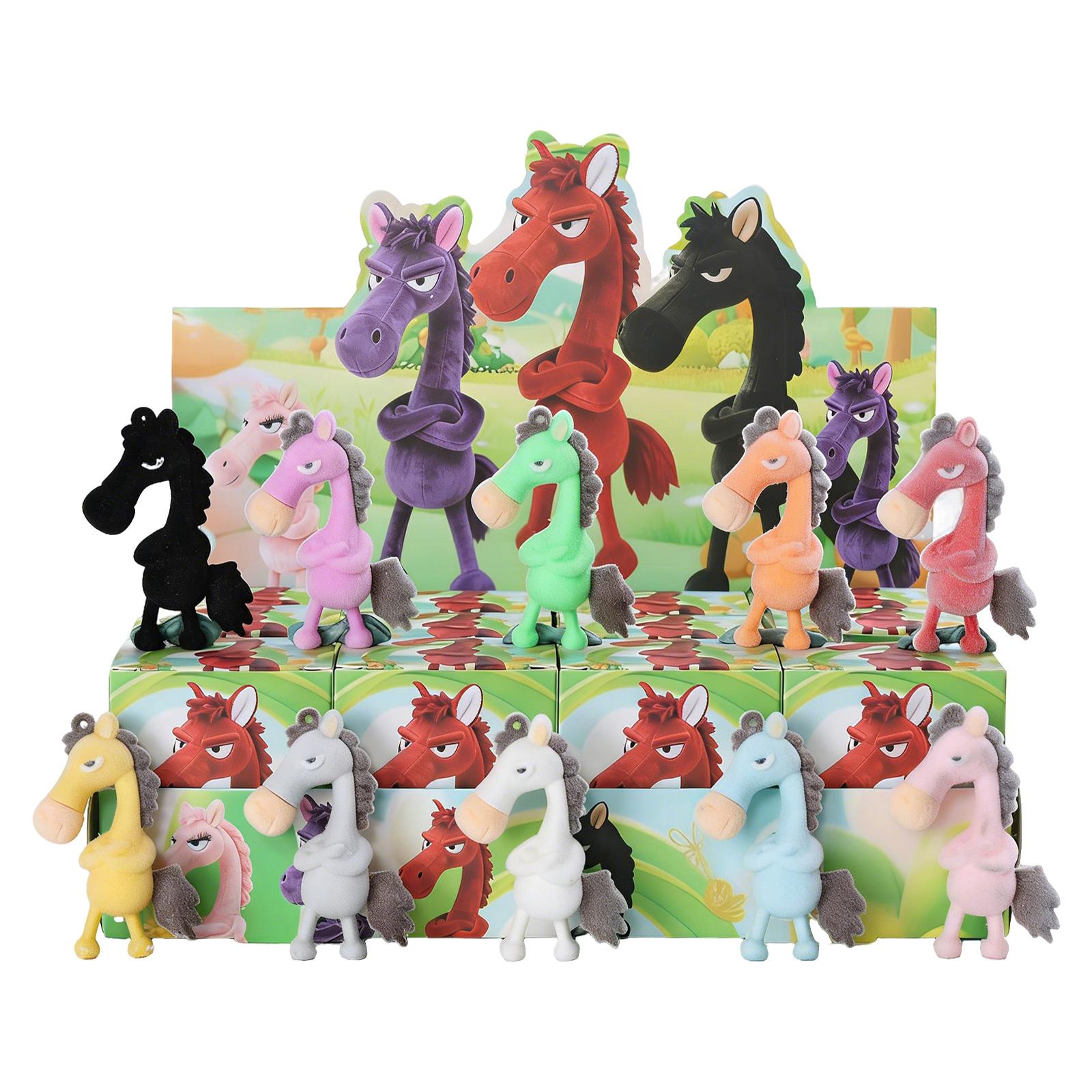 

12-piece Random Flocked Figurine, Children s Toy, Trendy Doll, Collectible Figure One Size