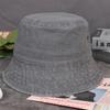 Old washed denim bucket hat spring and autumn summer basin hat versatile denim men's and women's retro