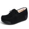 Eleganti Scarpe Casual da Donna in Macramè con Zeppa alla Moda Scarpe con Plateau Vera Pelle Scarpe da Mamma Mocassini da Passeggio