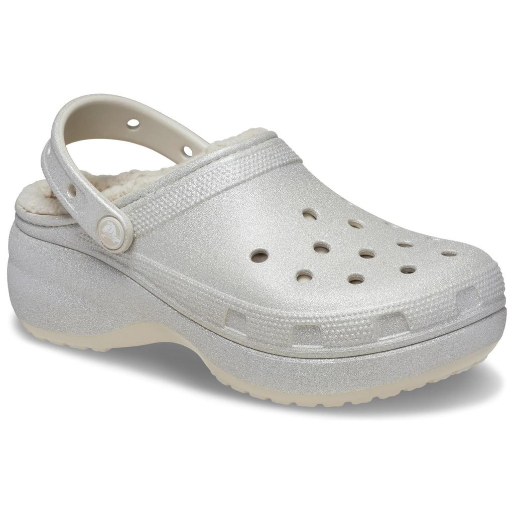 Crocs Comfortable Casual Hole Shoes Women's Silver