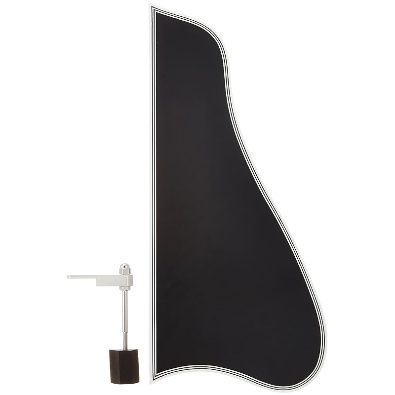 

SCUD pickguard for archtop guitar, Large/black, ATPGB-L with nickel bracket