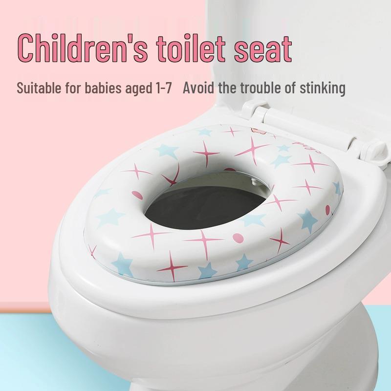 Kinderweicher Toilettensitz mit vergrößertem Kissen für den Heimgebrauch