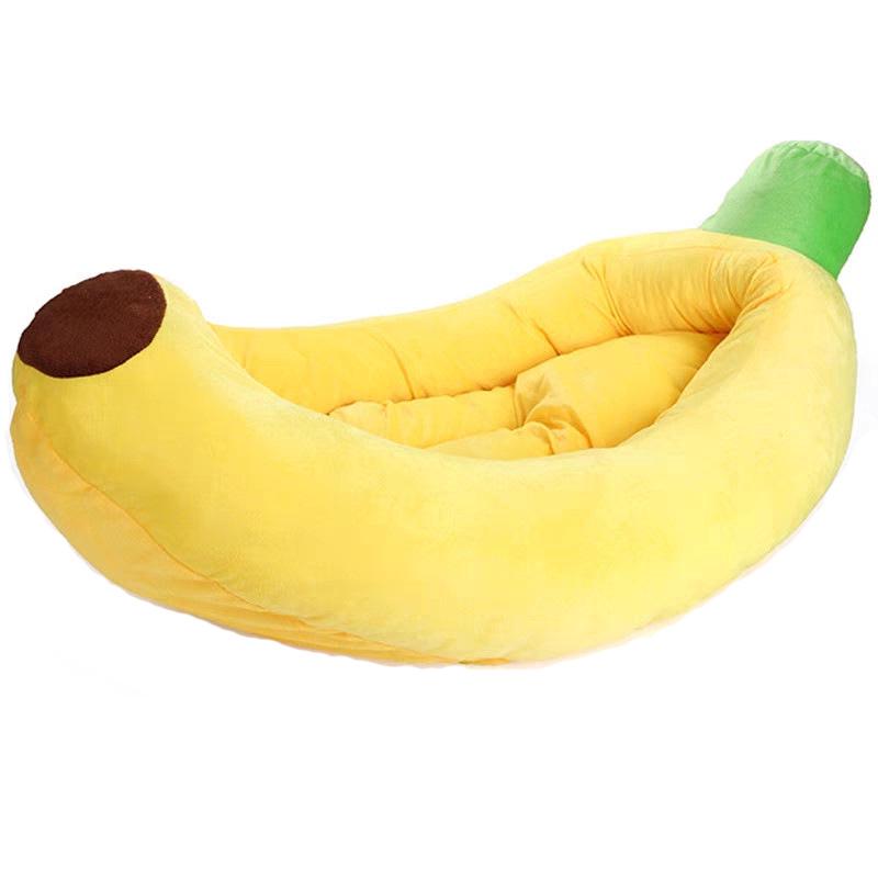 Pet Banana Bed: Year-Round Cool & Warm Mat for Cats and Dogs