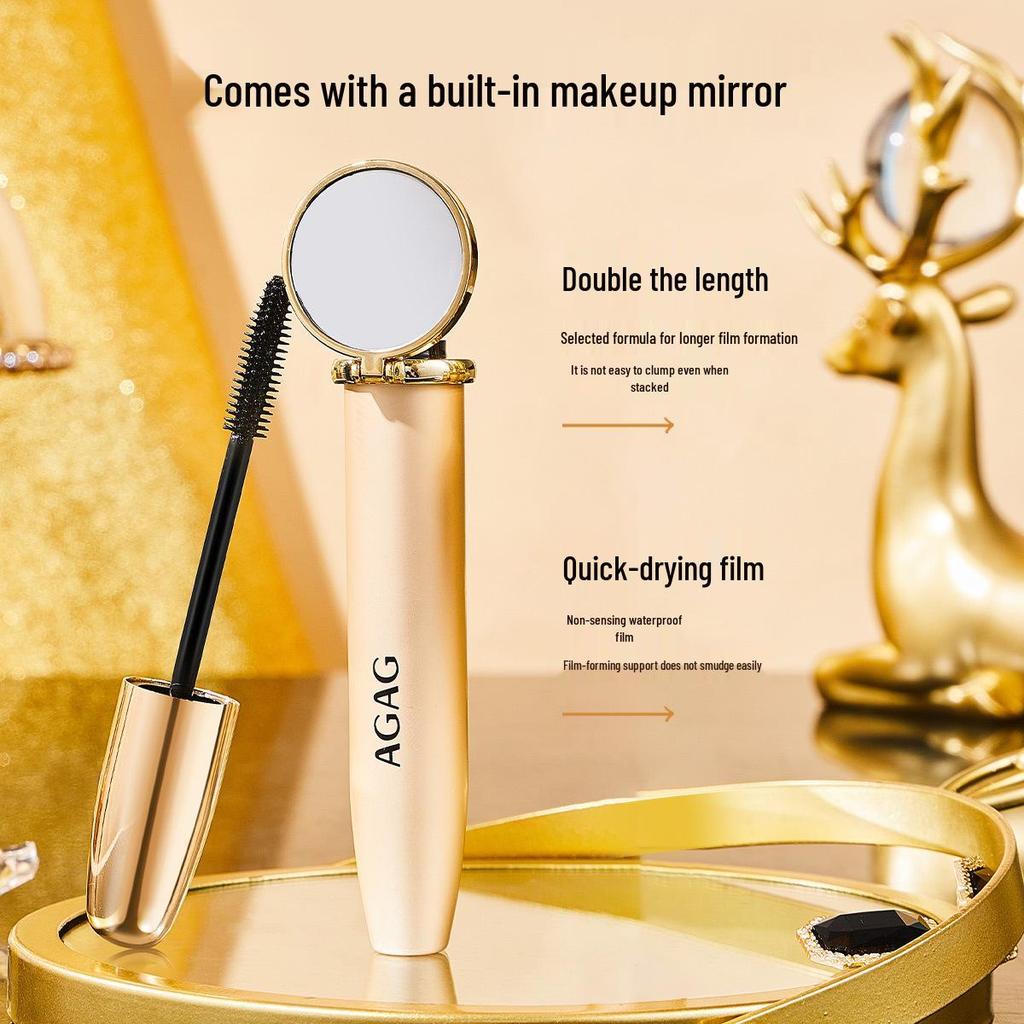 AGAG Double Curl Mascara - Vattentät, Svettresistent, Kladdfri, Förlängande & Volymgivande.