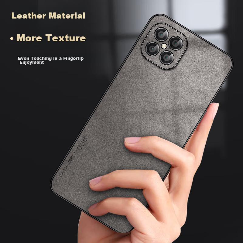 Huawei Nova8se Phone Case, Nova8 Se Protective Cover, Shockproof Lens Full Protection Soft, Simple Luxury Outer Casen, Leather Case, Black