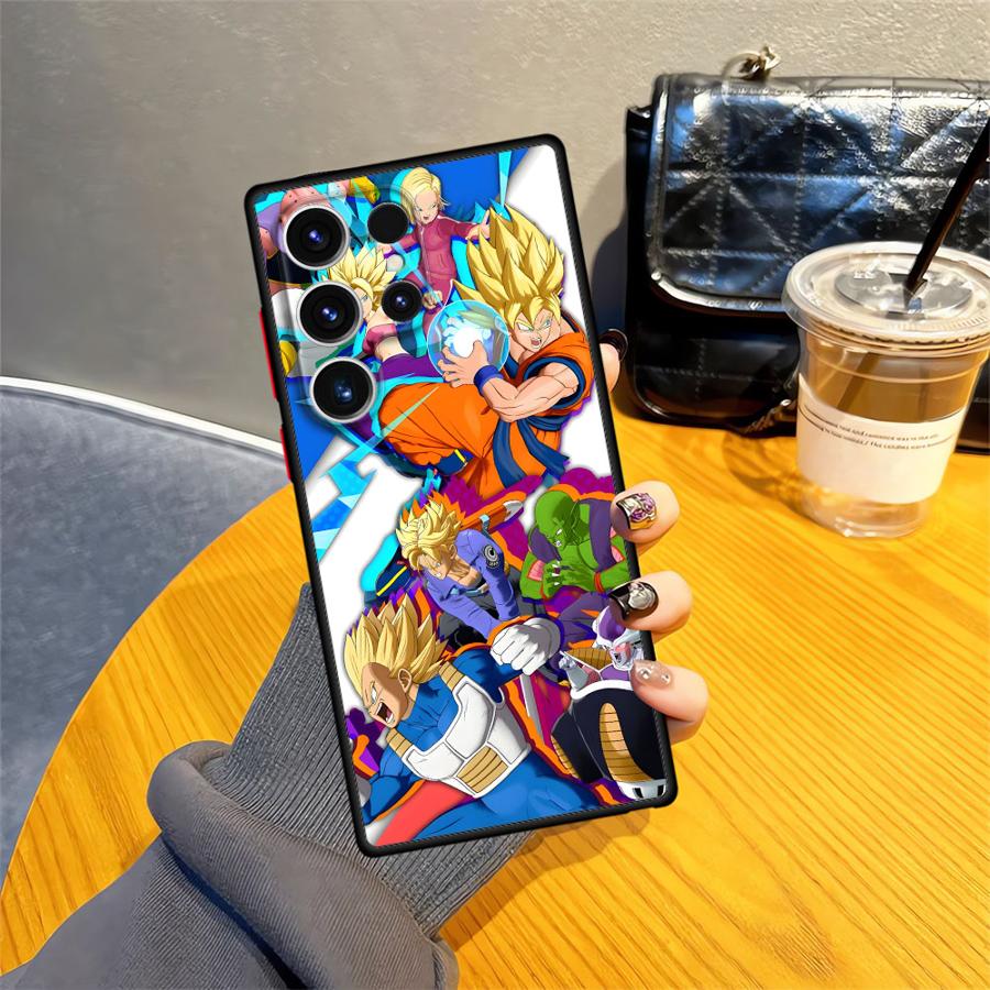 Back Phone Cover Case for Samsung Galaxy S20 S10 S21 S25 Edge S23 Ultra S22 Plus S9 S24 FE Dragon Ball Creativity Vegeta