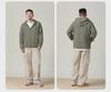 Men's 300g Antibacterial Zipper Hoodie - Simple, Casual, Solid Color, Lightweight Cardigan for Spring & Autumn