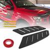 2PCS Black Car Side Fender Hood Bonnet Vent Air Flow Intake Louver Scoop Cover D