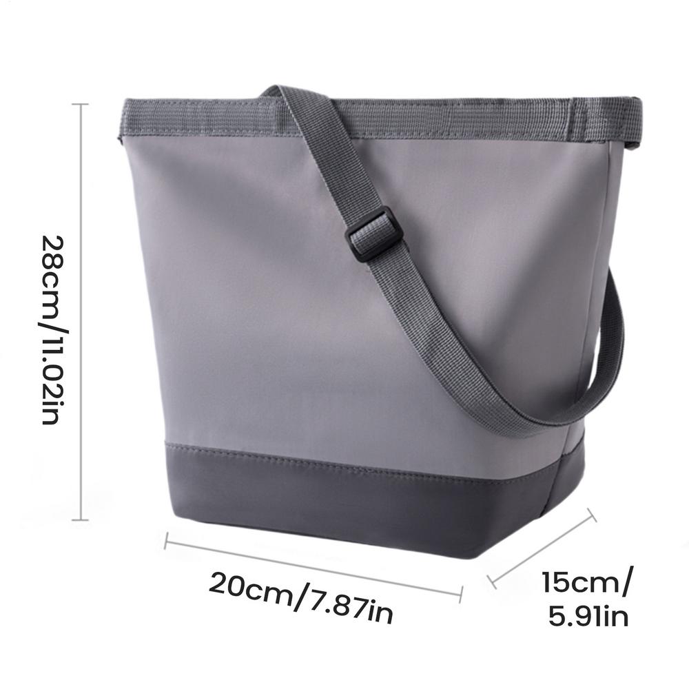 Roll Top Insulated Lunch Box Cooler Bag Leakproof Food Container for Work School Outdoor Camping picnic Leakproof Food Container серый