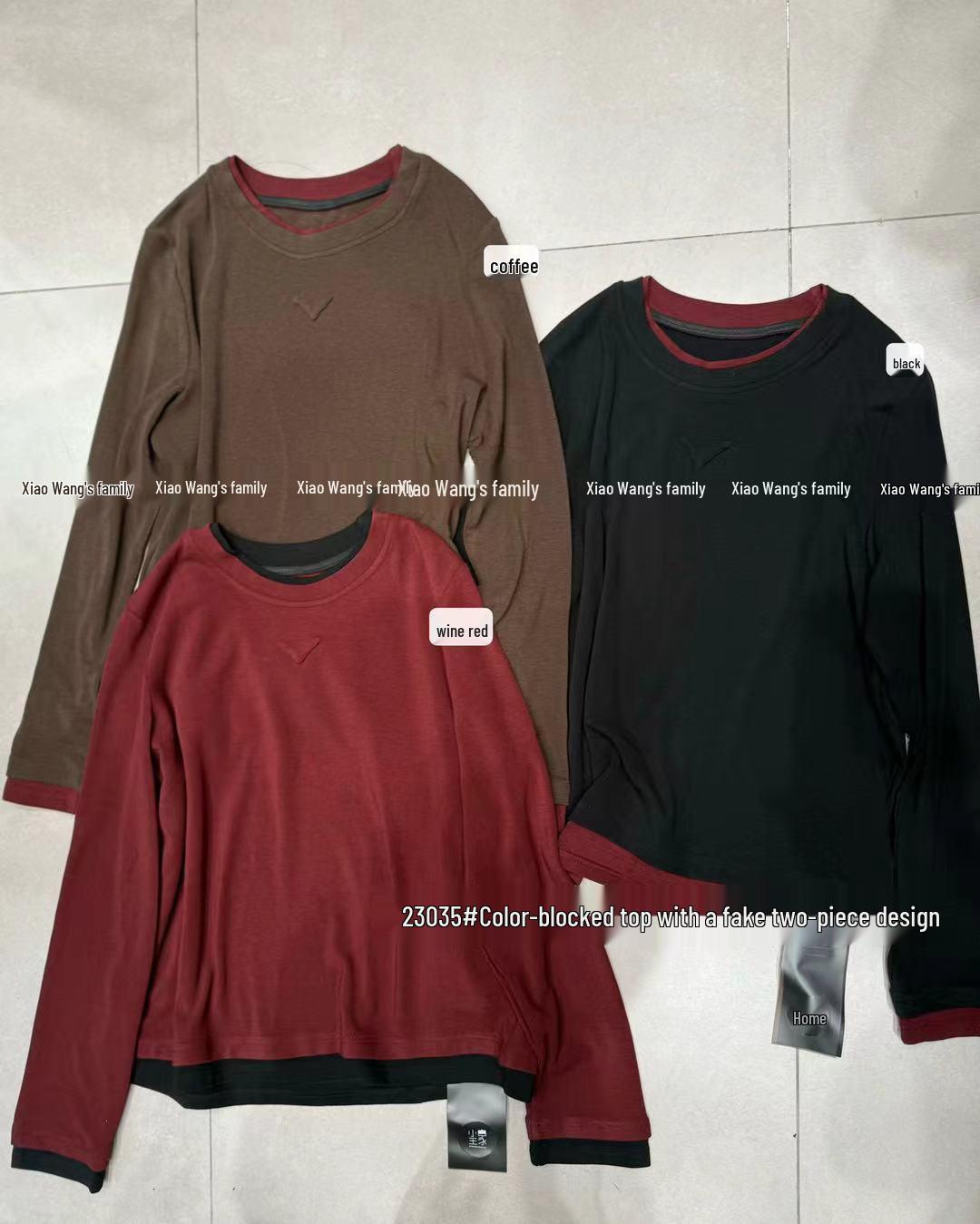 

Зимняя футболка оверсайз в корейском стиле от Сяо Вана, 2023 год One Size кофейный