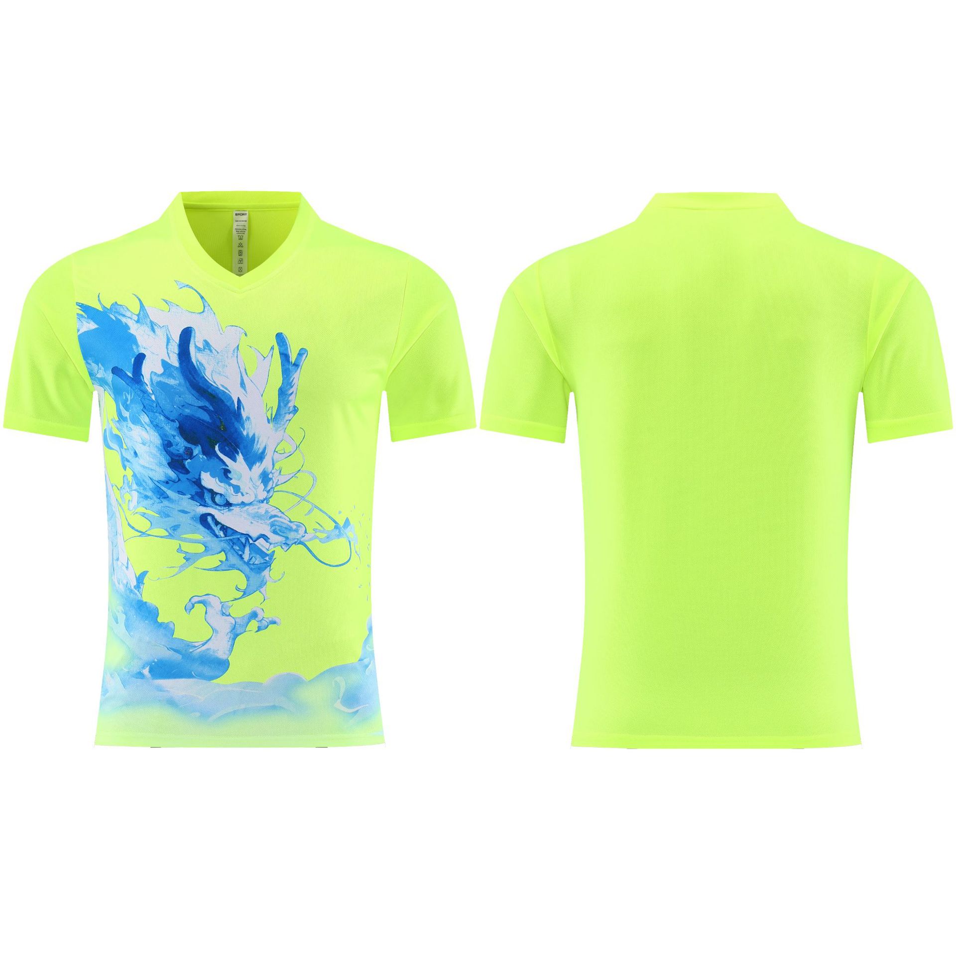 Spot 2026 new dragon boat suit, short-sleeved set, dragon boat race jersey, dragon boat jersey, men s printed jersey. M