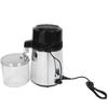 Electric Pure Water Distiller Countertop Stainless Steel Shell with Glass Bottle(Silver  Plu)