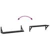 Wall Shelves 2 pcs Black Oak Effect 60 x 15 x 15.5 cm