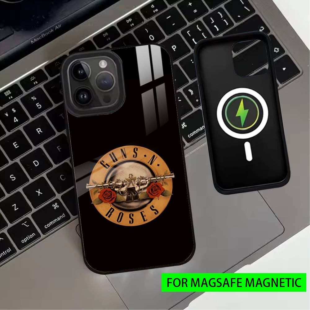 G-Guns N R-Roses Good Time Phone Case For iPhone17,16,15,14,13,12,11 Plus,Pro Magnetic with Magsafe Wireless Charging