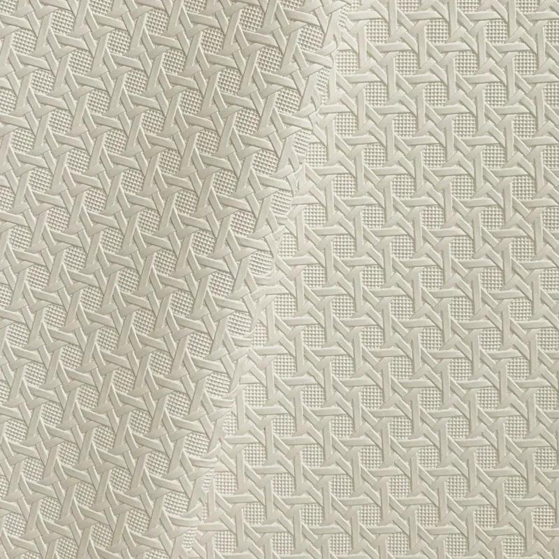 

100x138cm Artificial Leather PU Fabric for Weaving Pattern Hotel Villa Decoration Sofa Seat Hard Wrapped Thickness 1mm Diy Cloth 100x138cm