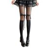 Versatile Fashion Bow Lace Stockings For Women Girls Sexy Anti Hooking Pantyhose Spring Summer Black Beige Thin Lolita Leggings