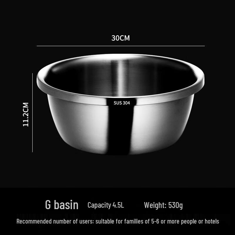 Lijia 304 Edelstahl Mehrzweck-Küchenschüssel