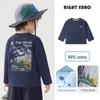 2026 Trendy Boys' Pure Cotton Long-Sleeve T-Shirt for Spring and Fall