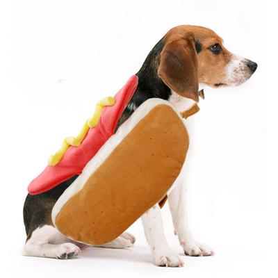 Pet Funny Clothes Hot Dog-shaped Attire Cartoon-style Dog and Cat Outfits for Hamburgers Halloween Teddy Bear Warm Coat