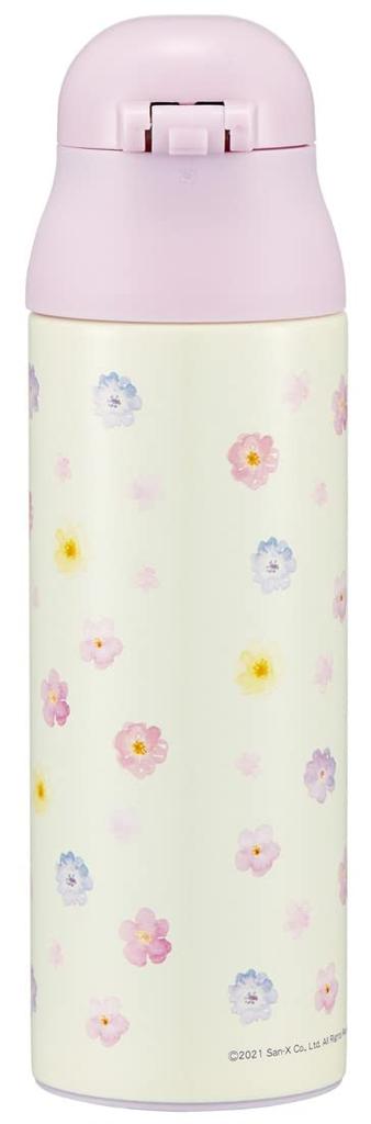 Skater 490ml Stainless Steel Mug Insulated for Hot and Cold Sumikkogurashi Flower Bottle, Drinks, Design, SDPC5-A