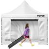 304.8 X 304.8 Cm Pop Up Canopy Tent, Outdoor Patio Gazebo Tent with Removable Sidewalls and Wheeled Bag
