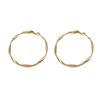 European and American light luxury exaggerated large circle earrings 111 silver needles personalized design sense twisted irregular earrings