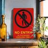 Vintage No Entry Authorized Personnel Only Sign Durable Metal Wall Mount Decorative Plaque for Home Bar Garden Cafe Restaurant