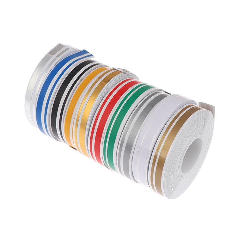 1 Roll Solid Color Car Body Decal Vinyl Sticker Striping Double Line Tape Fashion Styling Waterproof Car Decals Auto Accessories
