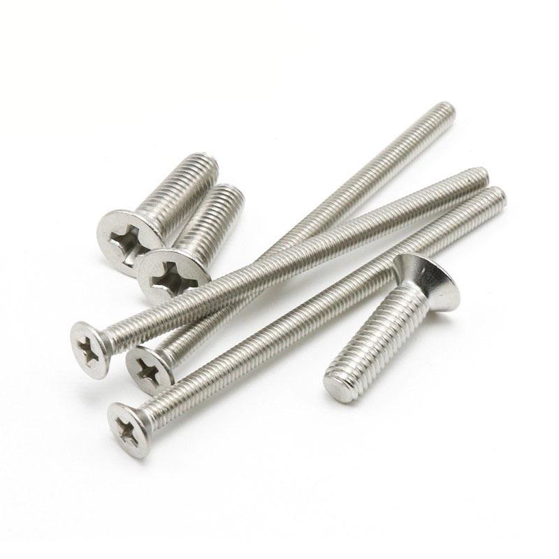 304 Stainless Steel Phillips Flat Head Machine Screw - M8/M10 in Various Lengths