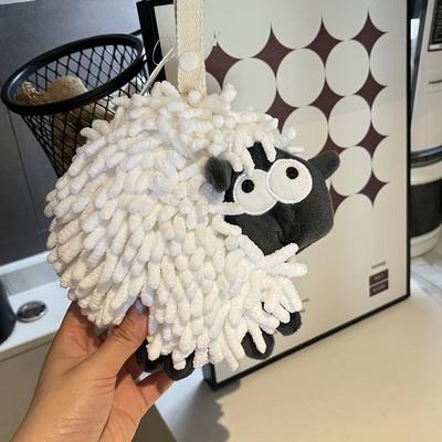 Cartoon Snow Neil Cute Hanging Hand Towel Quick Drying Bathroom Hand Towel Thick Towel Kitchen
