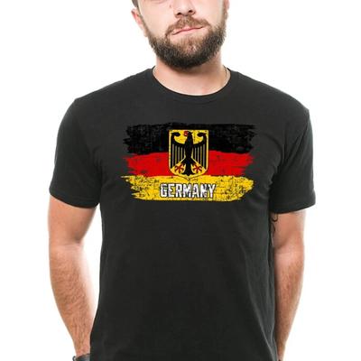 Gerunisexy T Shirt Flag Eagle Deutschland Independence Day Heritage Vintage Casual Graphic Homme Comfortable Stretched