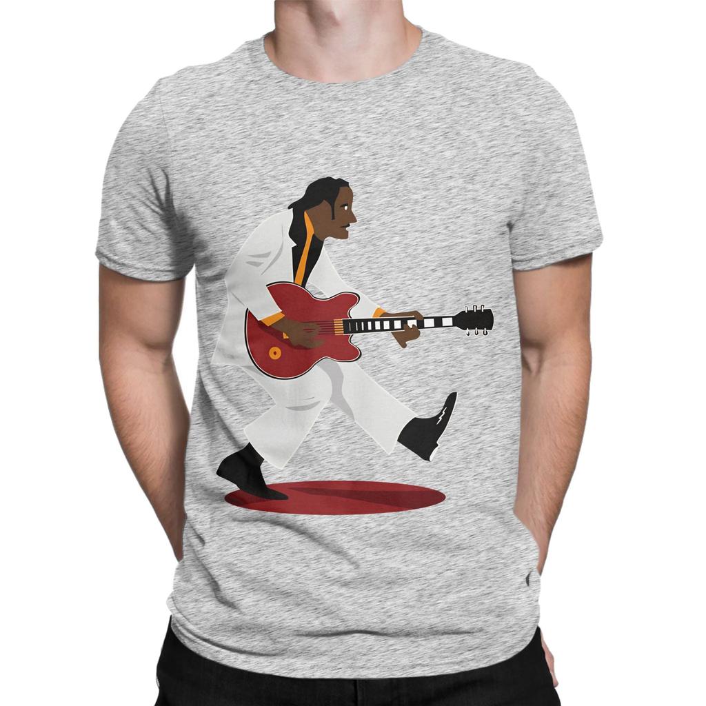 Chuck Berry Entenlauf Lustiges 100% Baumwolle T-Shirt Chuck Berry Oberteile T-Shirts Für Unisex