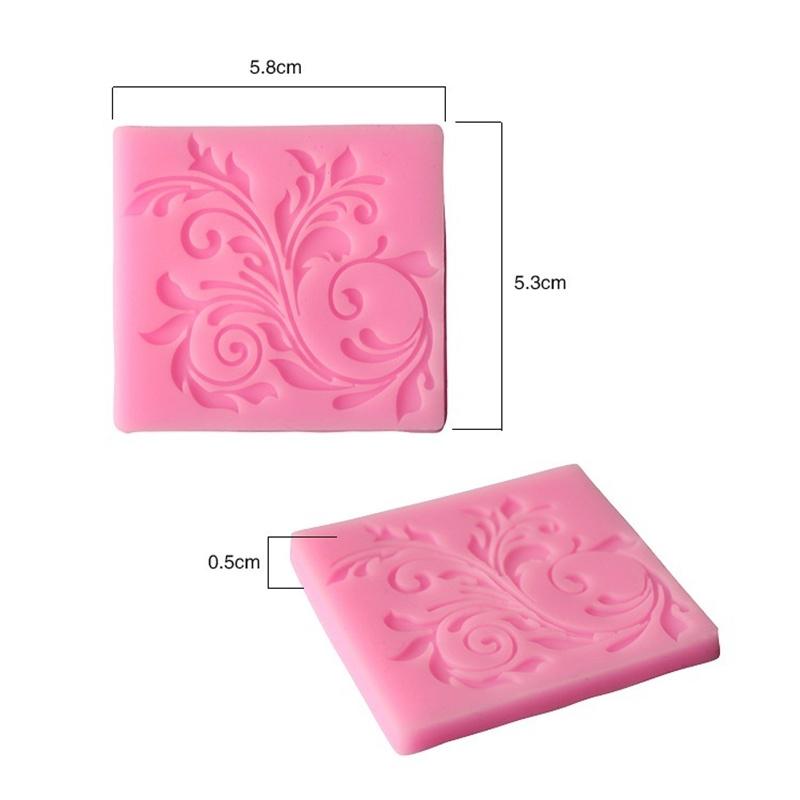 DIY Flower Lace Silicone Mold Fondant Border Cake Decorating Tools Candy Chocolate Gumpaste Moulds Kitchen Baking Tools