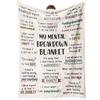 Mental Health Positive Quote Throw Blanket Soft Flannel Warm Blanket Inspirational Text Sofa Bed Cover Gift for Women