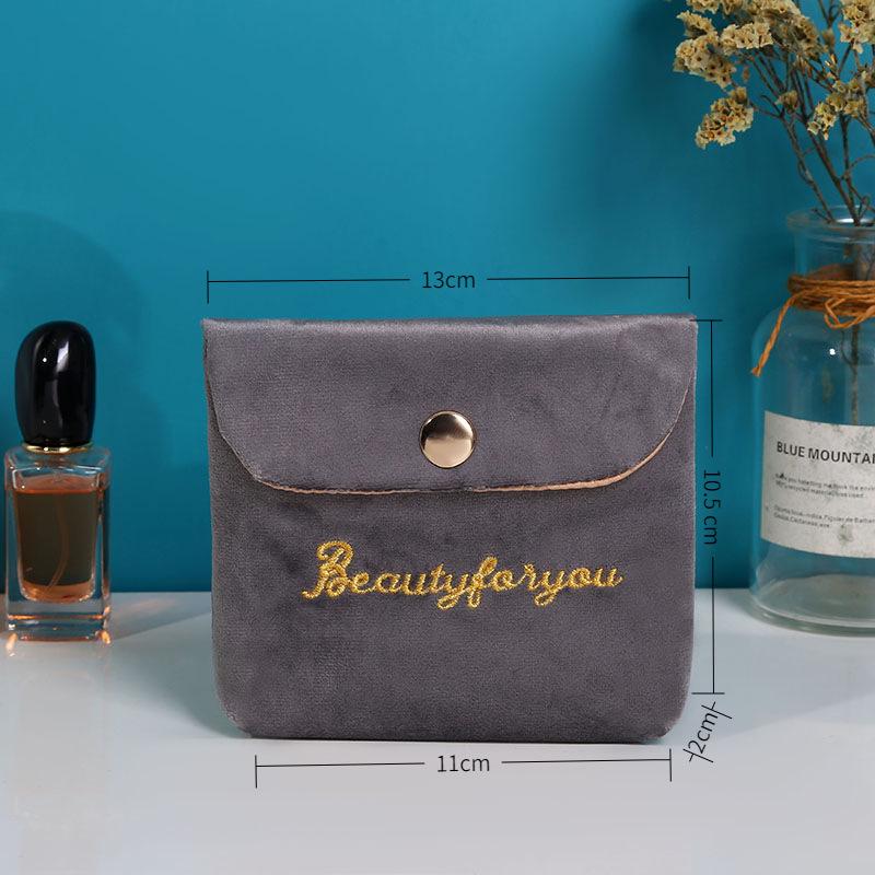 Velvet Makeup Bag Set: High-Capacity, Four-Piece Luxury Cosmetics Storage
