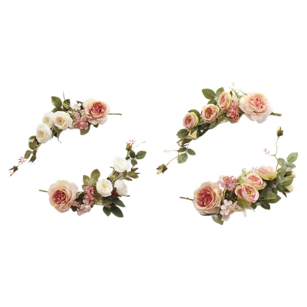 Kunstig lavendelkrans 18 tommer Stor lilla bladkrans for festivalfeiring Dørkarm Vegg Vindu Festdekorasjon