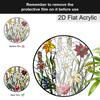 Acrylic Mixed Wildflower Meadow Suncatcher Stained Glass Effect Window Hanging Ornament Floral Themed Gift for Home