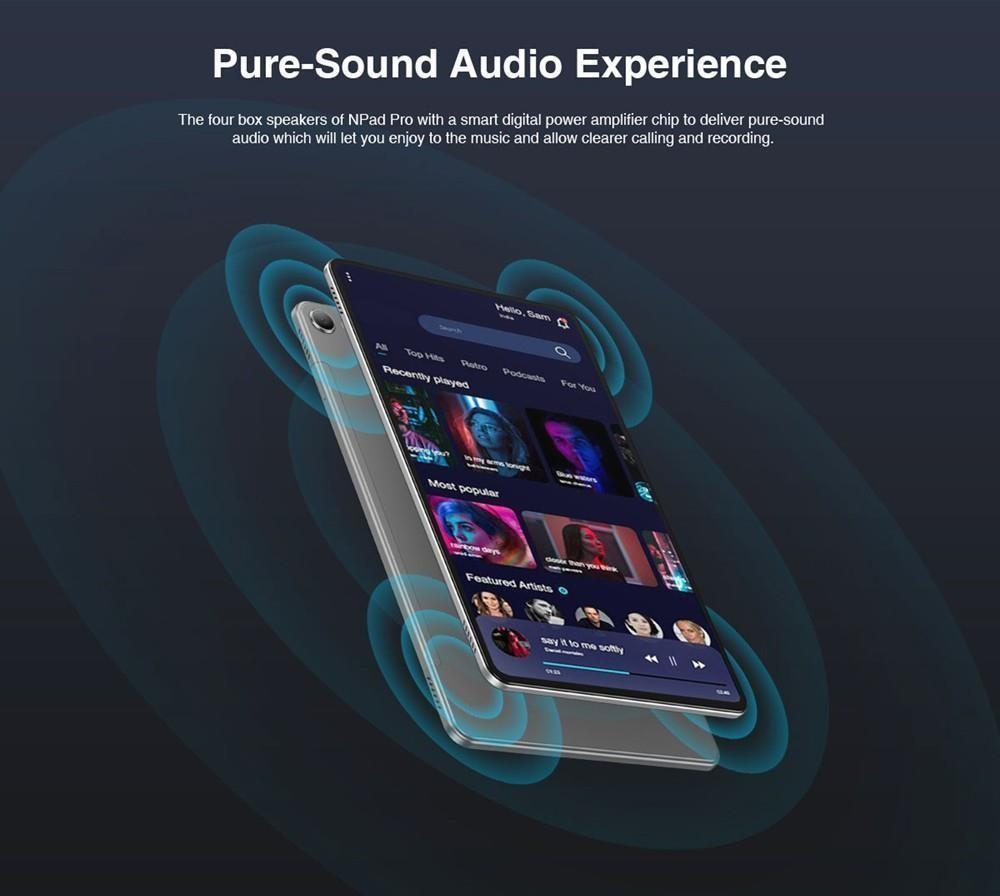 Refurbished N-one Npad Pro 4G LTE Android 12 Tablet PC, 10.36'' 2000x1200 2K FHD IPS Screen, UNISOC T616 Octa-Core, 8GB RAM 128GBROM