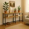 CONSOLA ESTANTERÍA LOFT DETRÁS DEL SOFÁ MESA AUXILIAR ESTANTE PARA SALÓN 80x20x102 [CONSOLA1]