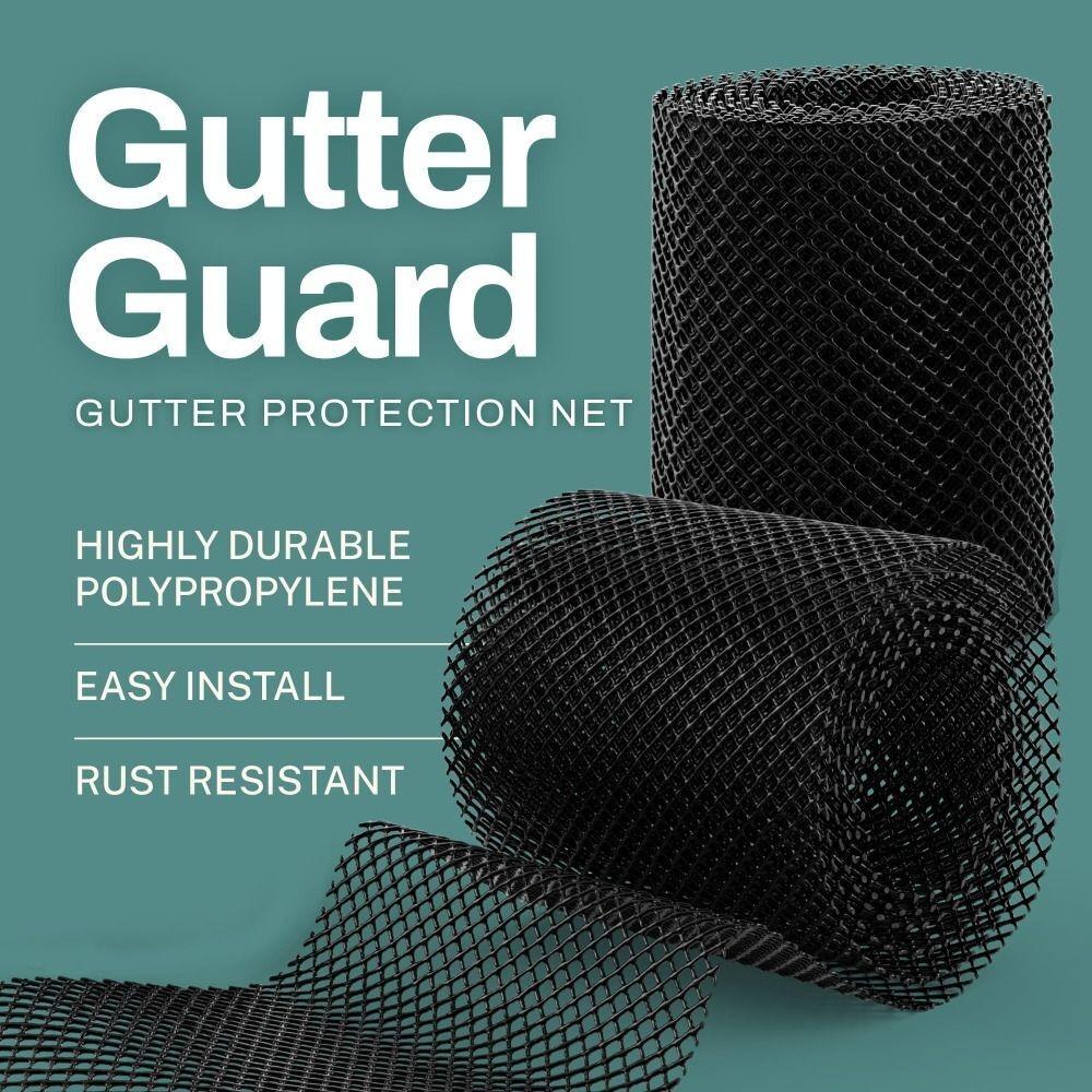 New 15cm×6m Mesh Guard Anti-Falling Net Plastic Garden Bird Fence Gutter Leaf Prevention From Leaves, Twigs, Branches
