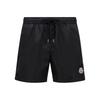 Moncler Fiber Drawstring Loose Swimming Casual Shorts Men shorts Dark-Blue 2C7080053326743