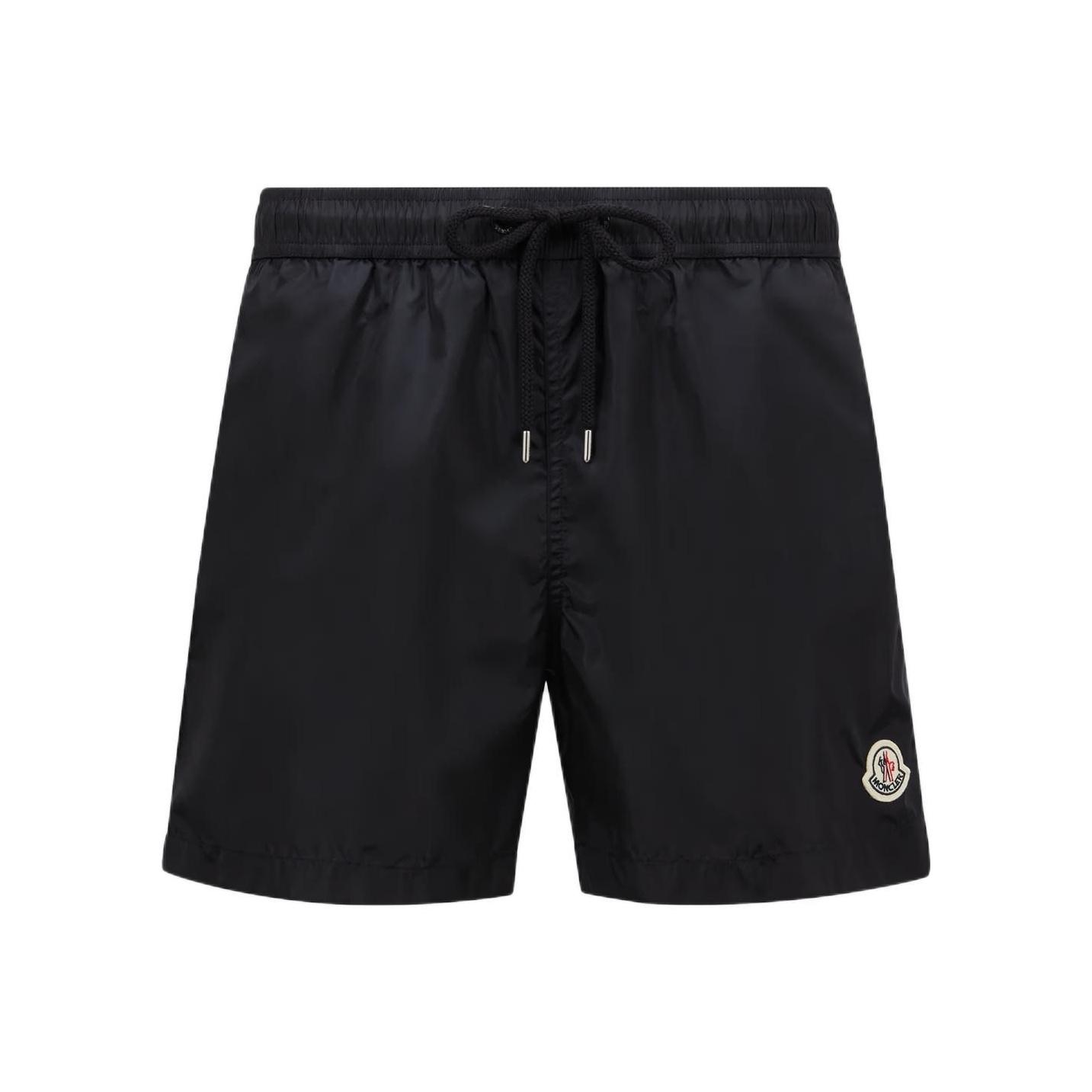 Moncler Vezel Trekkoord Los Zwemmen Casual Korte Broek Heren shorts Donkerblauw 2C7080053326743 S