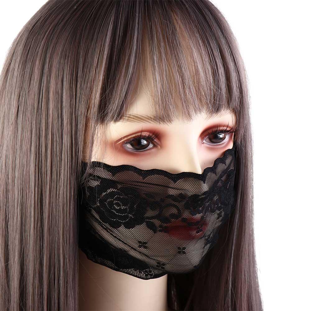 Mask For Women Fishing UV Protection Hiking Outdoor Face Cover Face Shield Lace Mask Sunscreen Mask