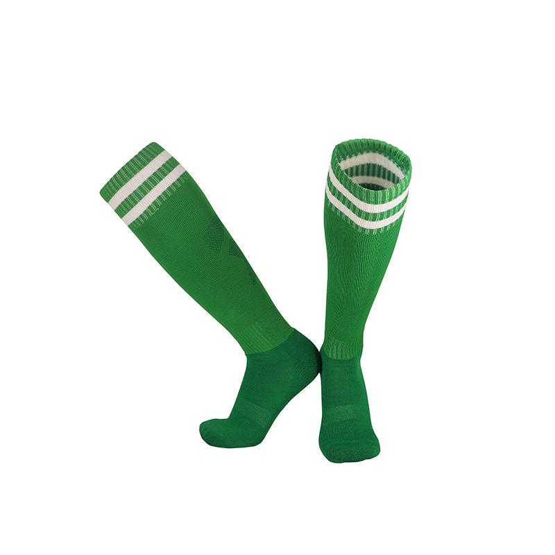 Men's High-Top Jacquard Logo Football Socks with Terry Bottom
